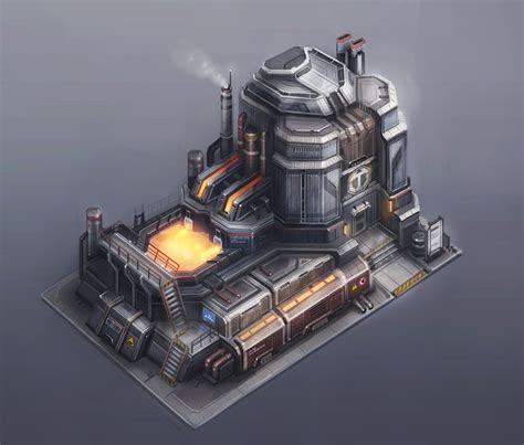 Steelworks Tycoons Andre Kieschnik Sci Fi Building Futuristic