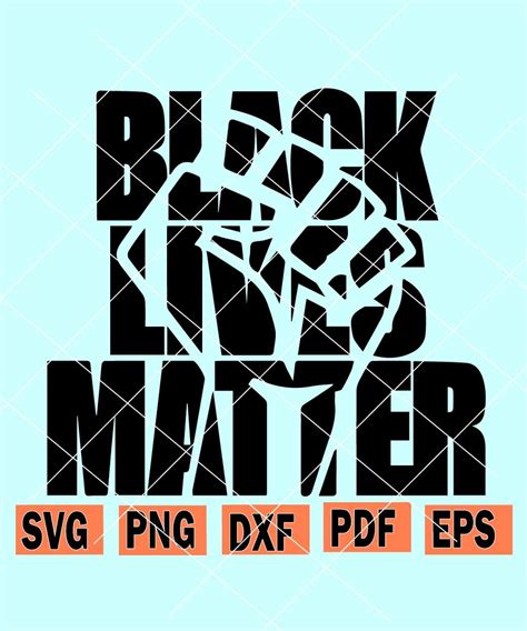 Black Lives Matter SVG, BLM svg cut file, Black lives svg, Black fist svg