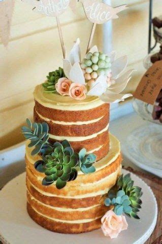 Naked Cakes Der schönste Tortentrend für eure Hochzeit Succulent