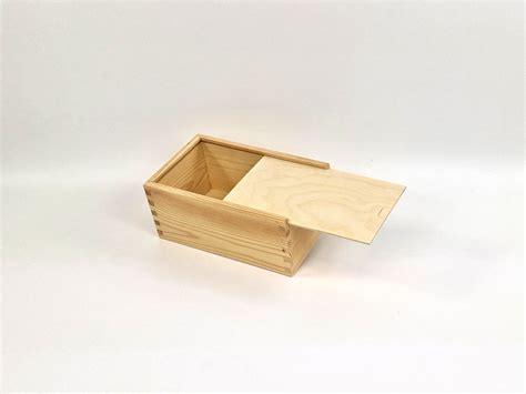 Caja De Madera Pino X X Cm C Tapa Corredera Ref Drpz Mabaonline