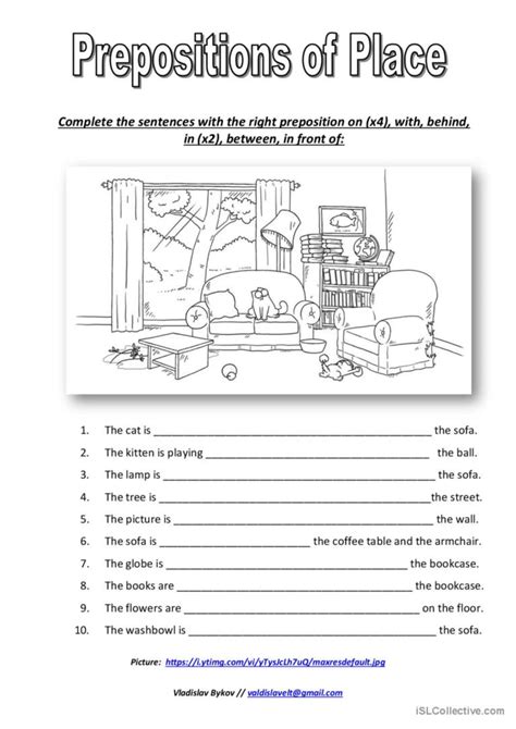 Worksheets with simon s cat prepos Deutsch DAF Arbeitsblätter pdf doc