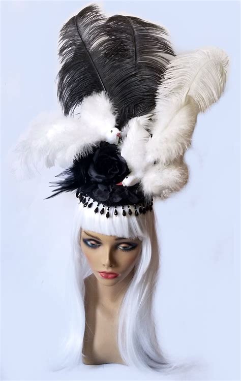 Headwings Cruella Hat Headdress Headpiece Feather Etsy