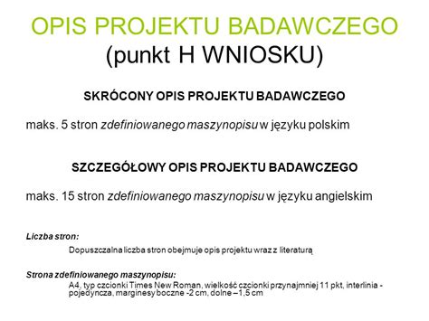 Harmonia Konkurs Na Mi Dzynarodowe Projekty Badawcze Ppt Pobierz