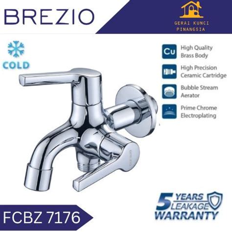 Jual Brezio Fcbz Keran Kran Air Cabang Tembok Dinding Bak Shower