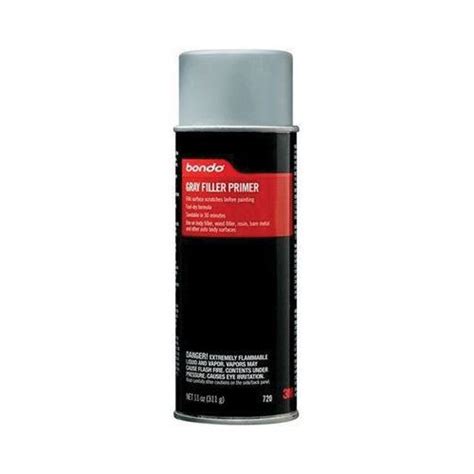 Bondo 720 720 Filler Primer 11 Oz Can Aerosol Gray 30 Min Curing