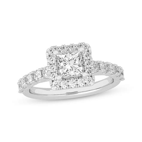 Lab-Created Diamonds by KAY Princess-Cut Engagement Ring 2 ct tw 14K ...