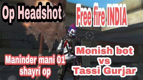 OP One Tap Headshot In Free Fire On Maninder Mani 01 Tiktok Shayri