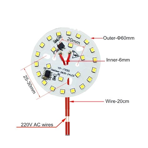 Led Light Ac W Panel Aluminum Substrate Plate Mktechnic