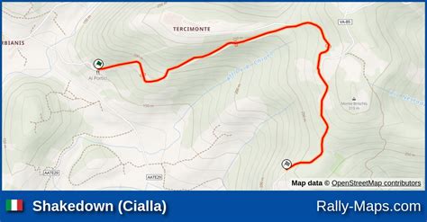 Shakedown Cialla Stage Map Rally Del Friuli Venezia Giulia 2022