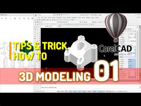 Corelcad Basic D Modeling Tutorial For Beginner Youtube