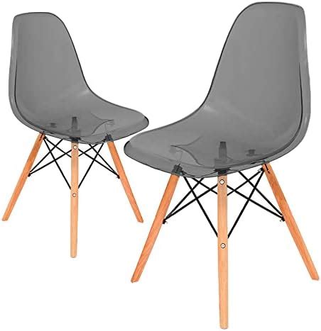 Gaon Sillas Eames Minimalistas Modernas Transparentes Uso Elegante