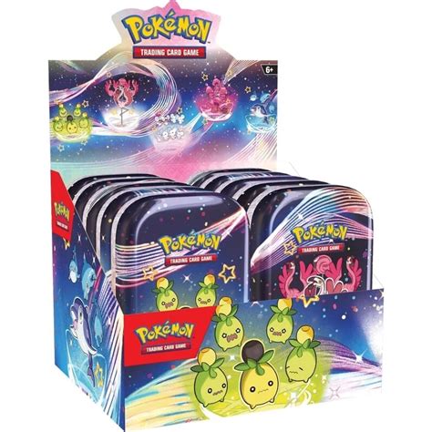 Pokemon SV04 5 Destinées de Paldea Mini Tin Display 10 Mini Tins