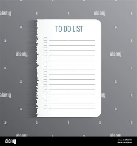 Todo List Stock Vektorgrafiken Kaufen Alamy