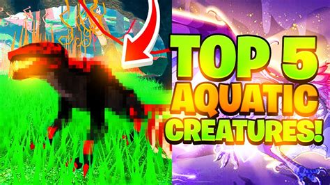 Top Aquatic Creatures In Creatures Of Sonaria Roblox Cos Youtube