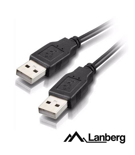 Cabo USB A 2 0 Macho USB A 2 0 Macho 1 8m Preto