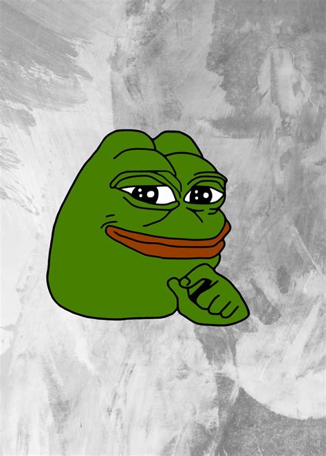 Pepe Frog Meme Poster Picture Metal Print Paint By Limited Edition