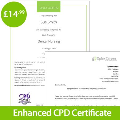 Dental Nursing Enhanced Cpd Certificate Oplex Careers