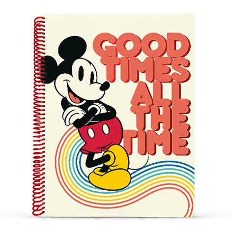 Cuaderno Universitario Mooving Mickey Mouse T Semi Rígida 80H Rayado