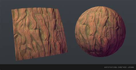 Artstation Stylized Bark
