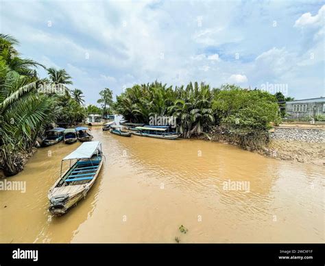 Vietnam Mekong Delta Landscape Stock Photo Alamy