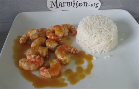 Gambas à la plancha avec leur sauce à l orange Recette de Gambas à la