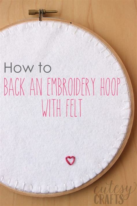 An Embroidery Hoop With The Words How To Back An Embroidery Hoop With