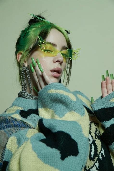 Billie Eilish | Billie, Billie eilish, Green hair