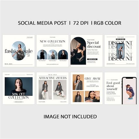 Premium PSD Fashion Sale Instagram Post Templates