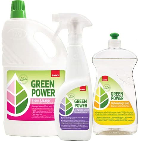 Pachet Sano Green Power Detergent Lichid Pentru Pardoseli L