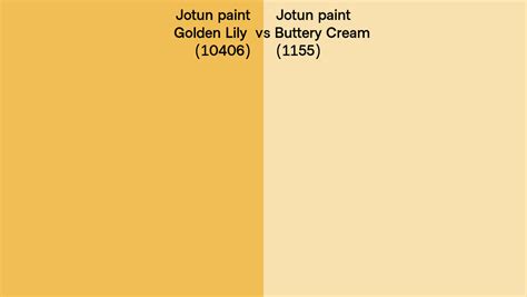 Jotun Paint Golden Lily Vs Buttery Cream Side By Side Comparison