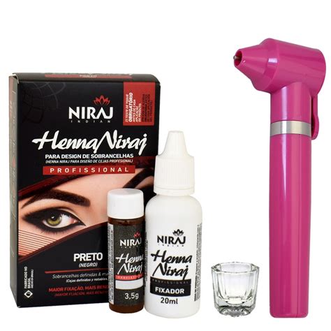 Mixer Misturador De Tinta Henna Niraj Para Sobrancelha Dappen Brinde