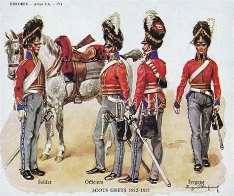 The Royal Scots Greys Dismounted Circa 1812 Napoleonic Wars