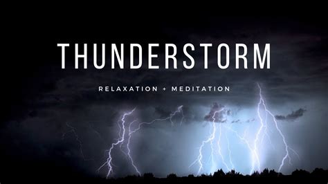 Relaxing Thunderstorm Sounds Black Screen 10 Hours Deep Sleep