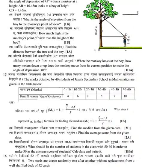 SEE Maths Model Question 2081 Class 10 With Solutions