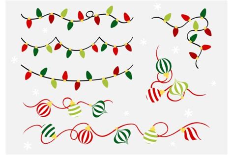 Christmas Light And Ornament Graphic By Niradjstudio Creative Fabrica