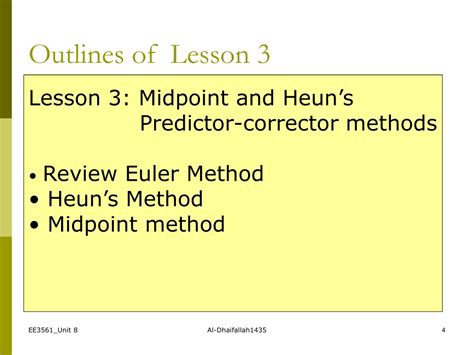 PPT EE 3561 Computational Methods Unit 8 Solution Of Ordinary