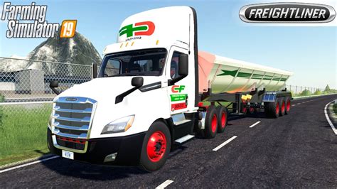 Farming Simulator Freightliner Cascadia P Day Cab Transporting