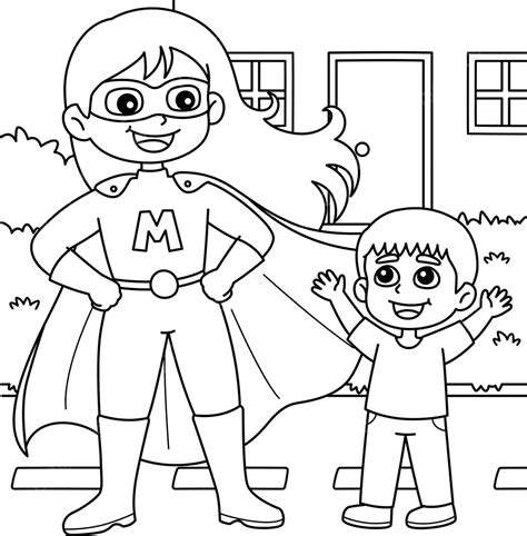 Dibujos De Super Mama Para Colorear