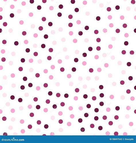 Colorful Polka Dots Seamless Pattern On Black Stock Vector