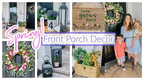 Diy Front Porch Makeover On A Budget Easy Porch Diys Spring Outdoor Decorating Farmhouse