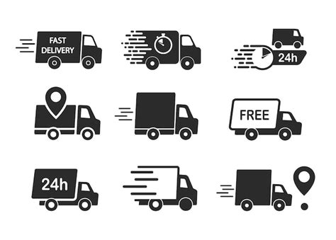 Premium Vector Set Of Delivery Icons Fast Delivery Free Delivery