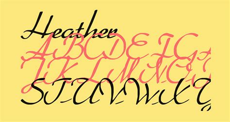 Heather Free Font What Font Is