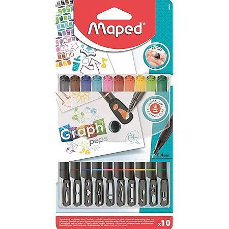 Maped Graph Peps Bol Grafo Fineliner Tinta Negra Color Plusieurs