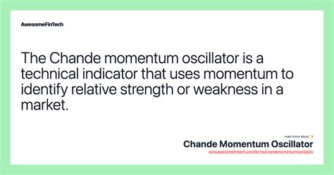 Chande Momentum Oscillator AwesomeFinTech Blog