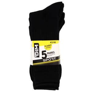 Achat Vente Dim Mi Chaussettes Homme Noir Taille Paires