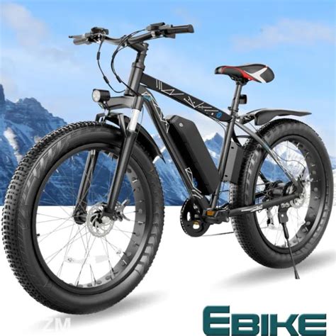 UPGRADE 500W ELECTRIC Bike 26 20 Fat Tire Folding E Bikes 7Speed 48V