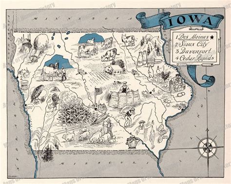 Historic Iowa 1903 Digital Print Digital Download Educational Classroom