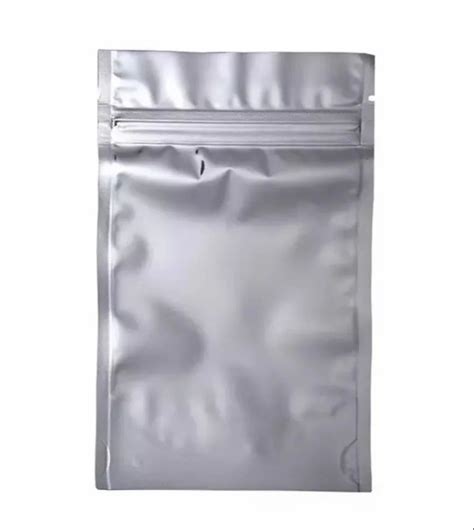 Plain Silver Pouch Bag For Parcel Zipper At Rs 12 In Navi Mumbai Id