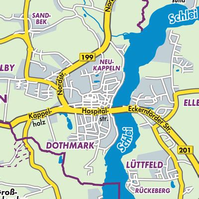 Kappeln Stadtpläne und Landkarten