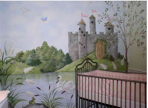 Castle Wall Murals Painted Mural Art Design Nursery Paintings